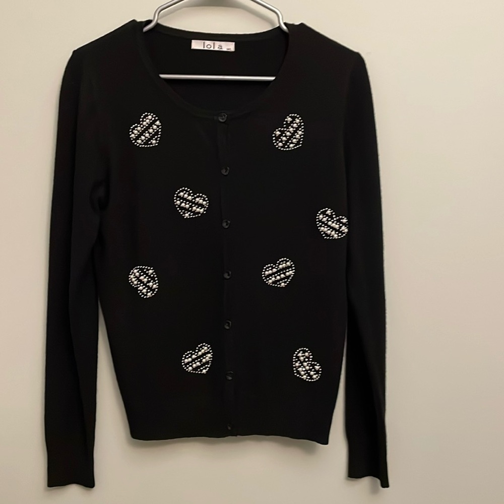 Heart cardigan sweater by Lola